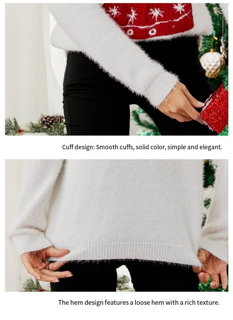 Womens Christmas Sweater Winter Pullover Knitwear Fashion Knitted Sweater